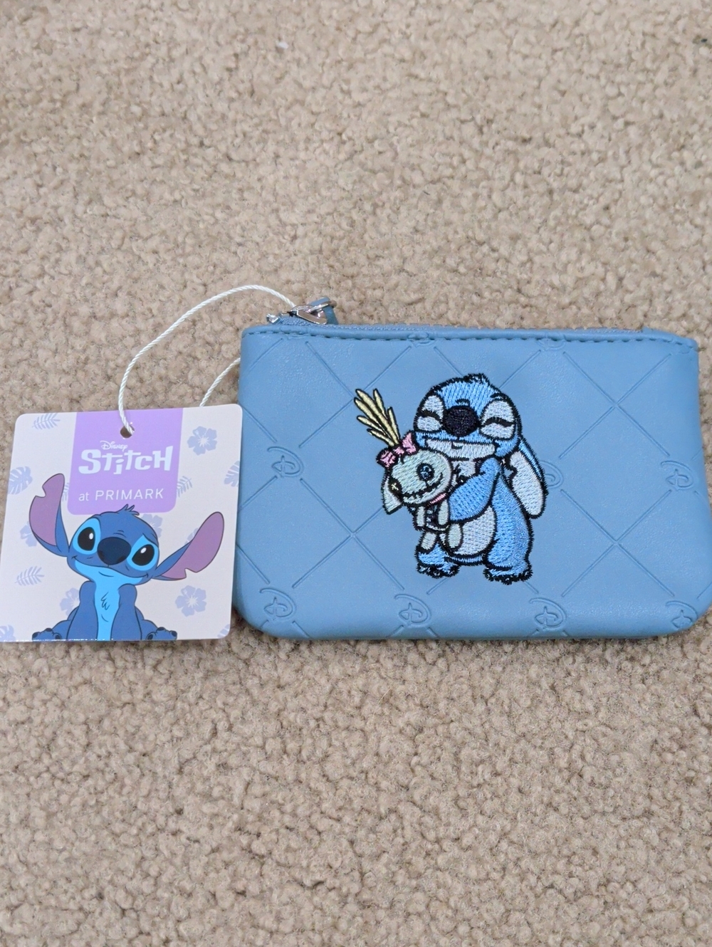 Disney Primark Blue Stitch & Scrump Coin Pouch NWT